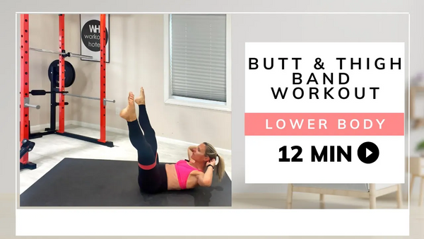 BUTT & THIGH BAND WORKOUT | Lower Body | 12- Minutes