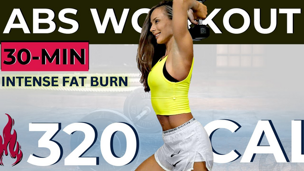 30-MIN HIIT ABS WORKOUT CHALLENGE (metabolic HIIT for weight loss, arms toning + belly fat burn)