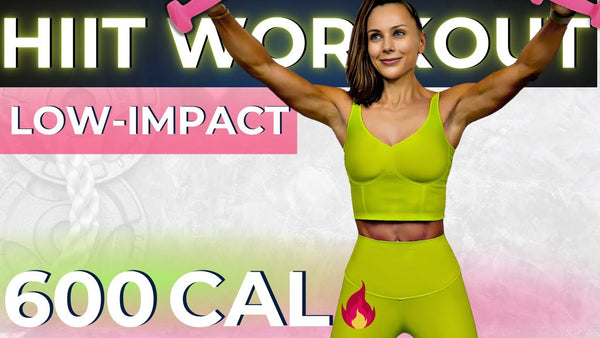 60-MIN LOW-IMPACT HIIT WORKOUT + ABS (Full Body Toning with Light Weights to Burn Fat & Sculpt Body