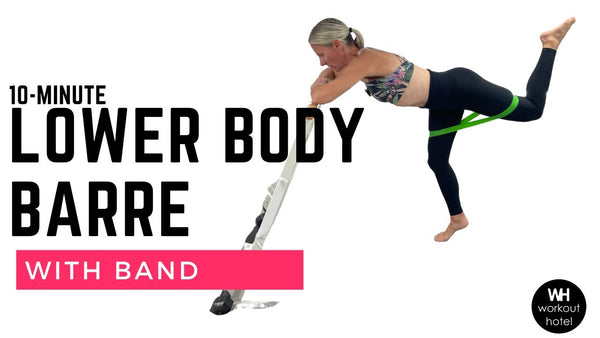 LOWER BODY BARRE | with BAND | GLUTES & THIGHS 🔥