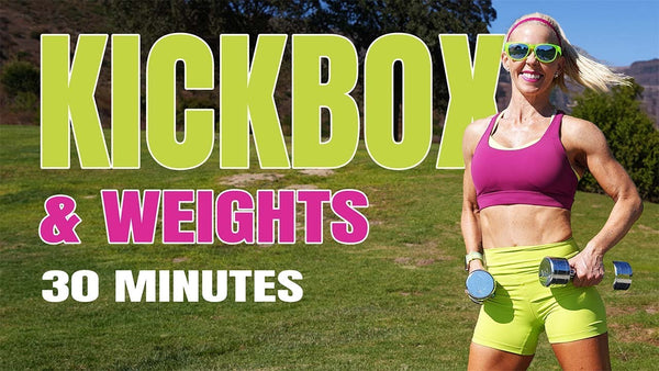 30 MINUTE KICKBOXING AND WEIGHTS WORKOUT | High Impact HIIT | Full Body Strength