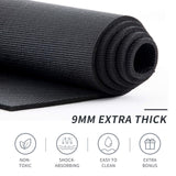 Exact Thick Large Yoga Mat with barefoot 9'x6'x9mm thickness