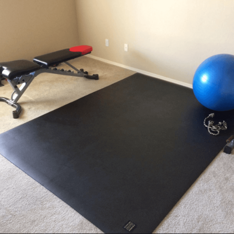 Gxmmat Extra Large Exercise Mat, 6'x12' Works Great on Wood Floor