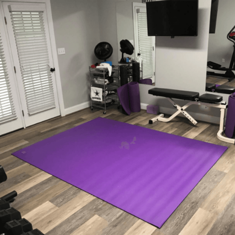 Yogasana Yoga Mat  Ether (purple) Thick Eco-Friendly Cotton, Home Workout  Floor Exercise, Meditation, Superior