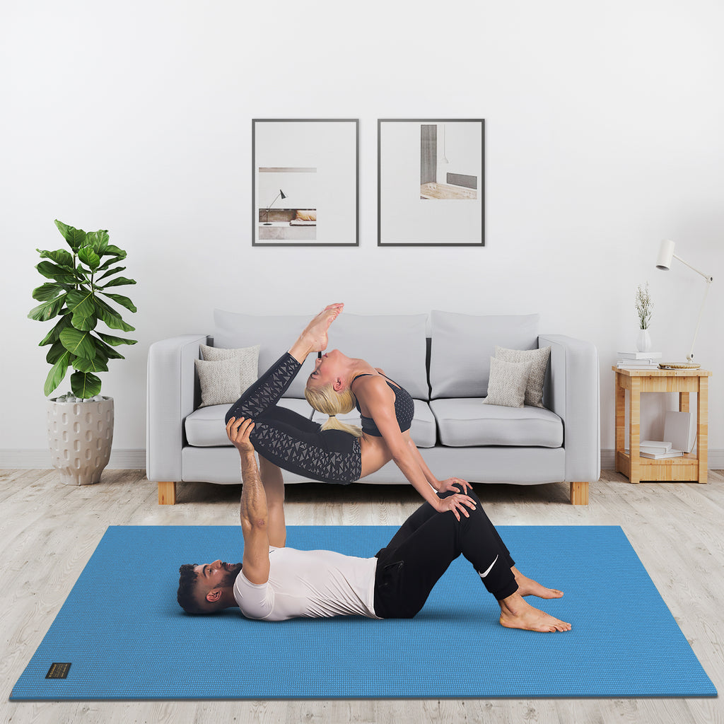 6mm Thick Non-Slip Yoga Mat for Sweaty Hands丨FitBeast
