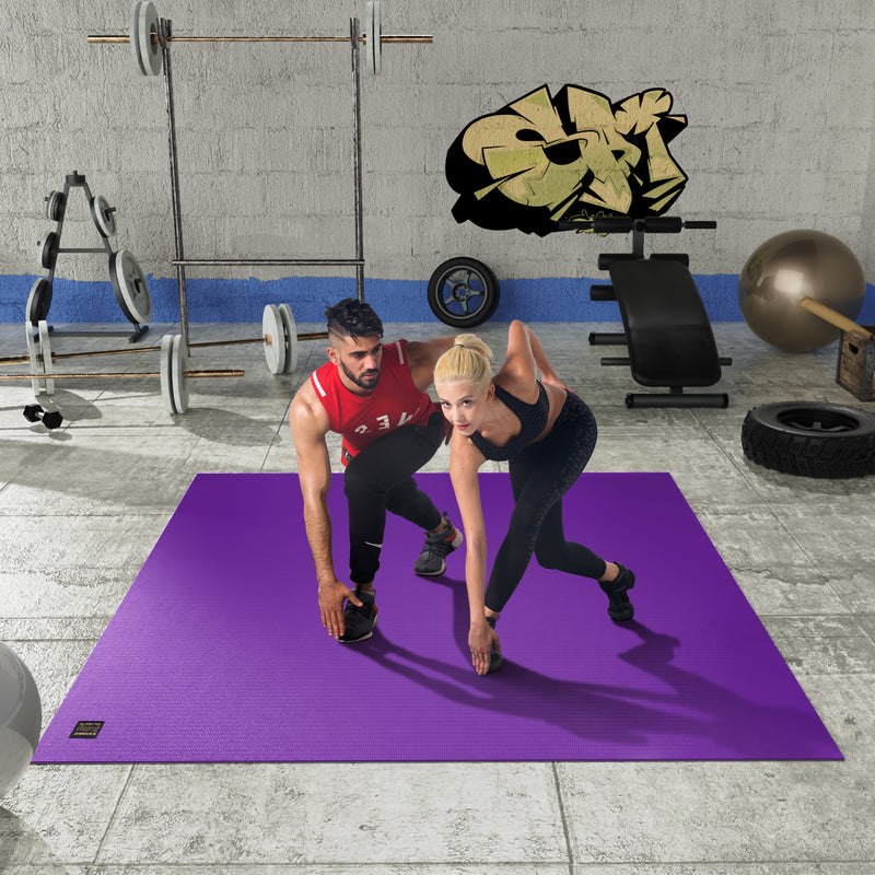 4 Pcs Sound Insulation Mat Workout Floor Mats Exercise Bike Gym