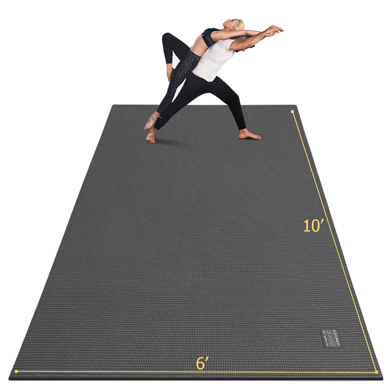 Vivitory Extra Large Yoga Mat for Home Workout 6'x4'x7mm, Large Exercise  Mat, Ultra Durable, Non-Slip, Workout Mat for Instant Home Gym Flooring,  Gym