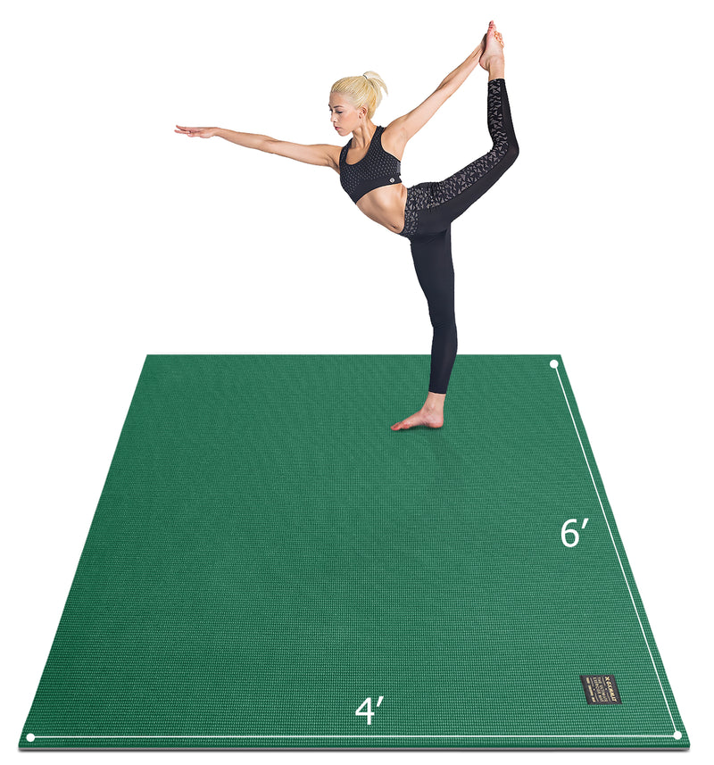 NewMe Fitness Instructional Yoga Mat Printed , 24inch Wide x 68inch Long