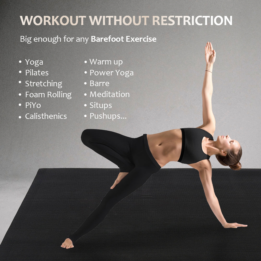 Premium Yoga Sequence Mat with Yoga Poses – WorkoutLabs